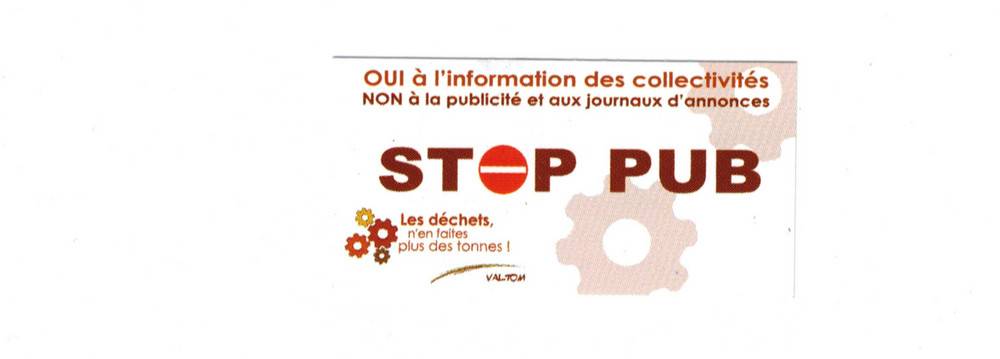 Un autocollant STOP-PUB pour libérer votre boite aux lettres ! - Commune de  Serres-Castet